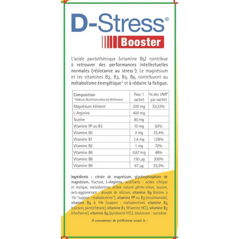 D-Stress Booster 60 sachets - Grand format économique